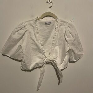 Charlie Holiday Linen blend‎  Top size 8